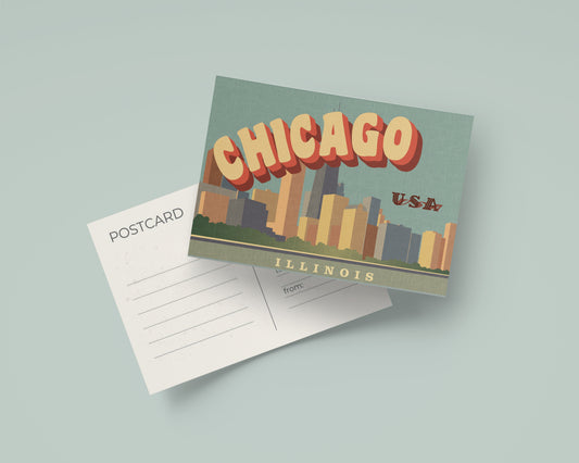 Print Chicago 15x10cm