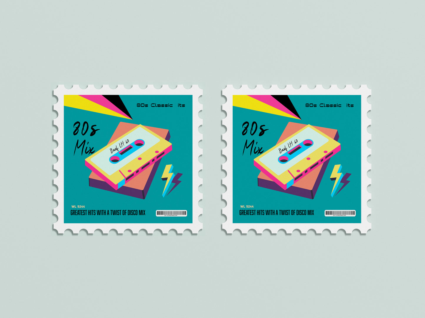 Print Urban Vinyl 80s Mix Retro 32x32cm