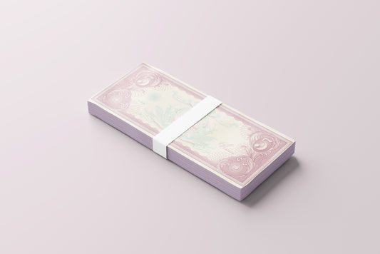 Prop Banknotes Five Dollars ArtNouveau 14.6x6.2cm