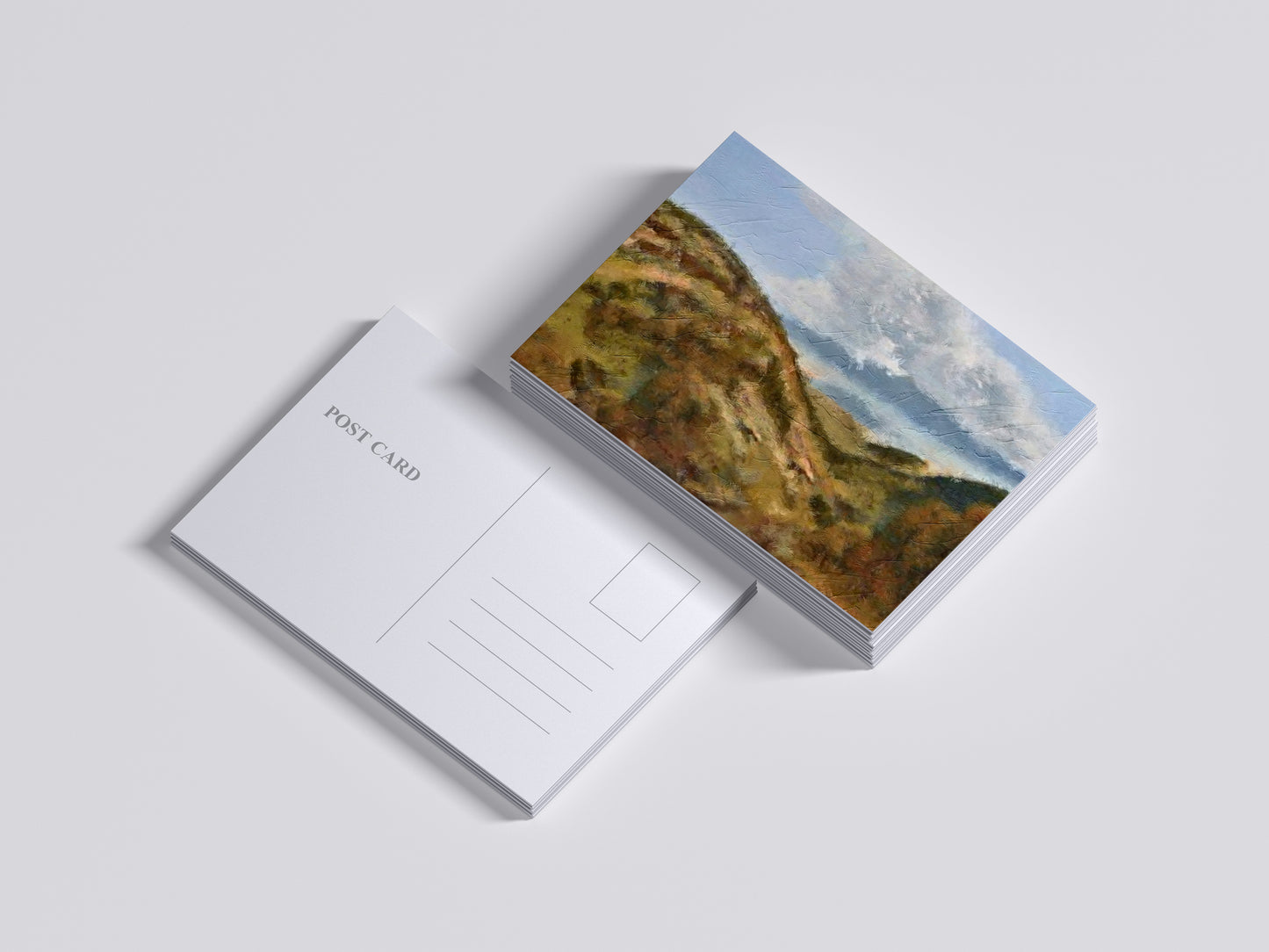 Print Nature Mountains Blue Sky Paint 90x60cm