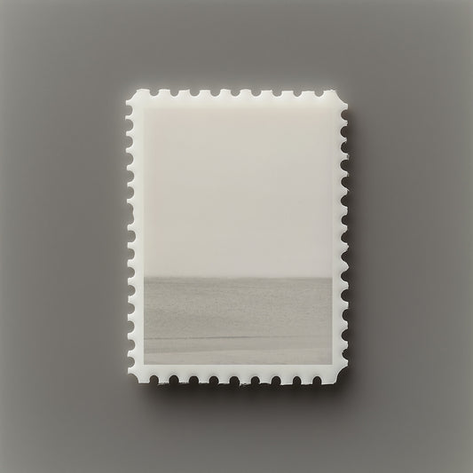 Print Nature Sea Grey Photography 28x45cm