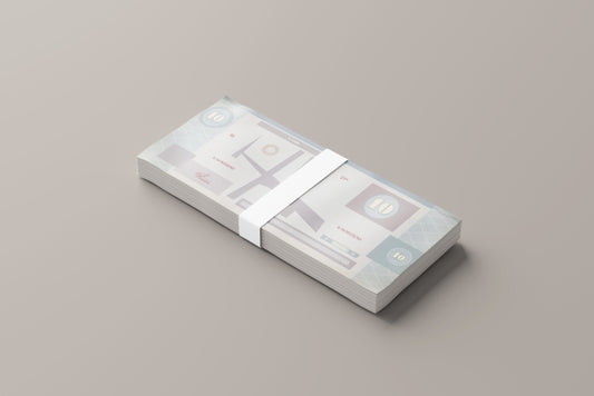 Prop Banknotes Bill Of Ten Architectural 14.6x6.2cm