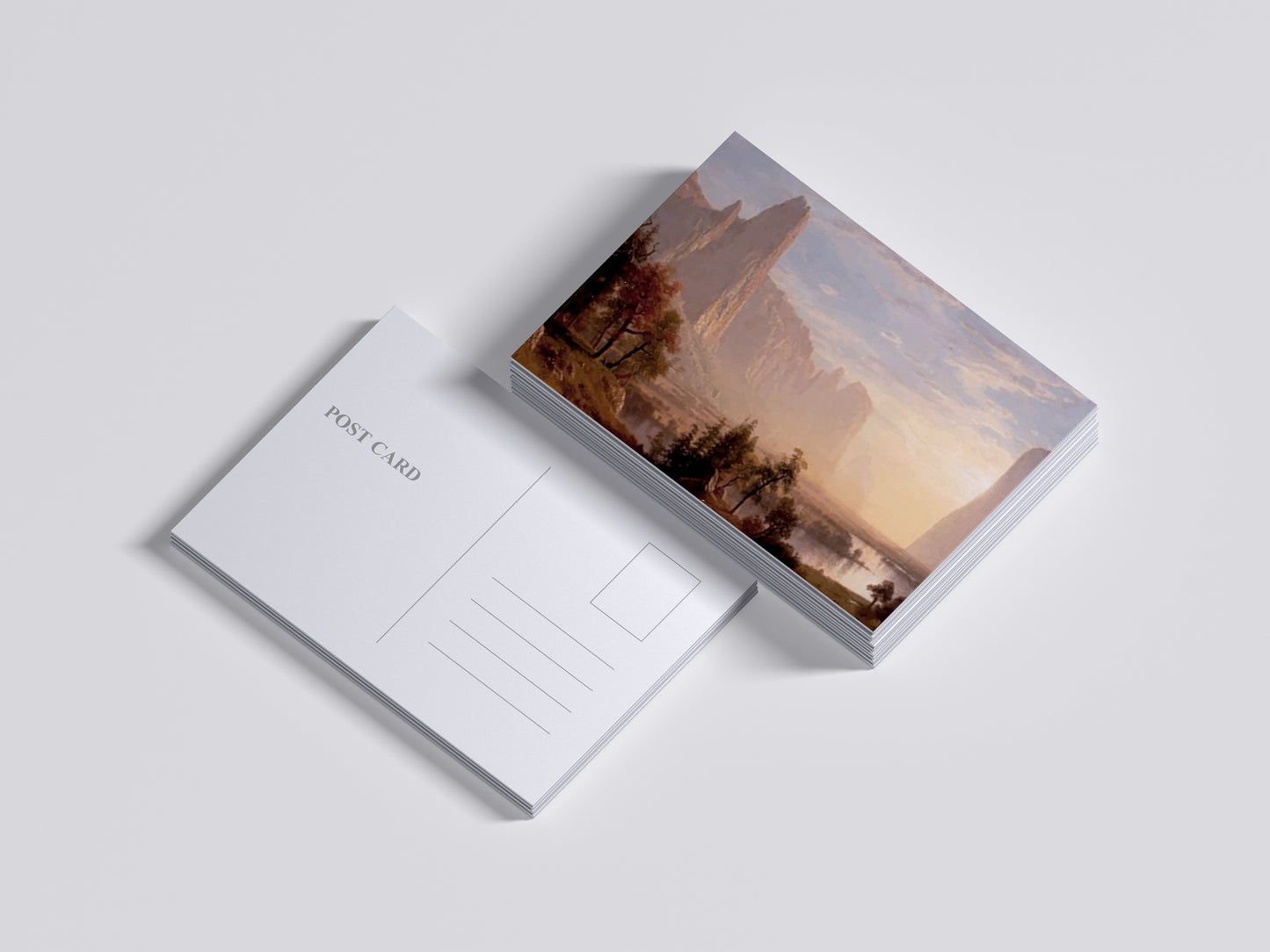 Print Nature Landscape Mountains Sunrise Paint 80x50cm