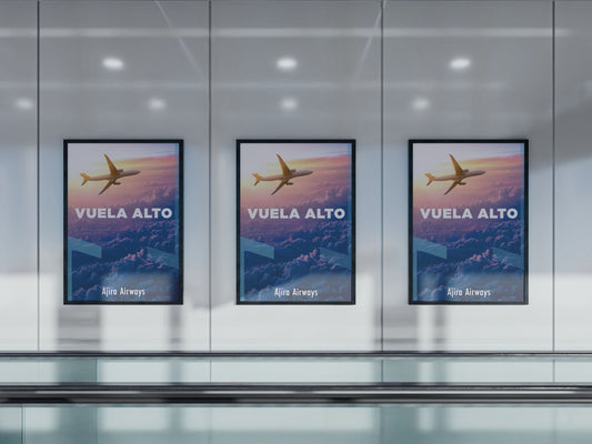Sign Airport Advertisement FlyHigh V2 79.5x120cm