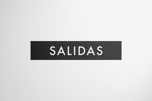 Signage Airport Salidas Grey 120x25cm