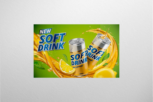 Sign Advertisement Soda Soft Drink 15x9.3cm
