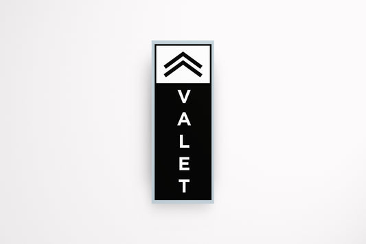 Print Hotel Sign Valet Banner 31x81cm