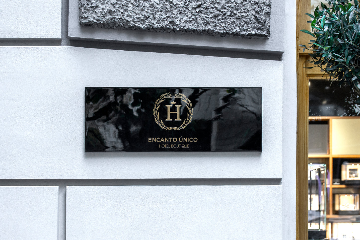 Print Hotel Signage Encanto 90x60cm