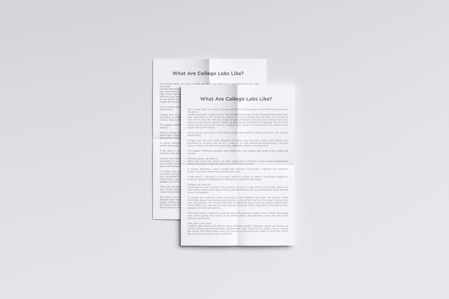 Print School Advice Lab 21.5x27.9cm