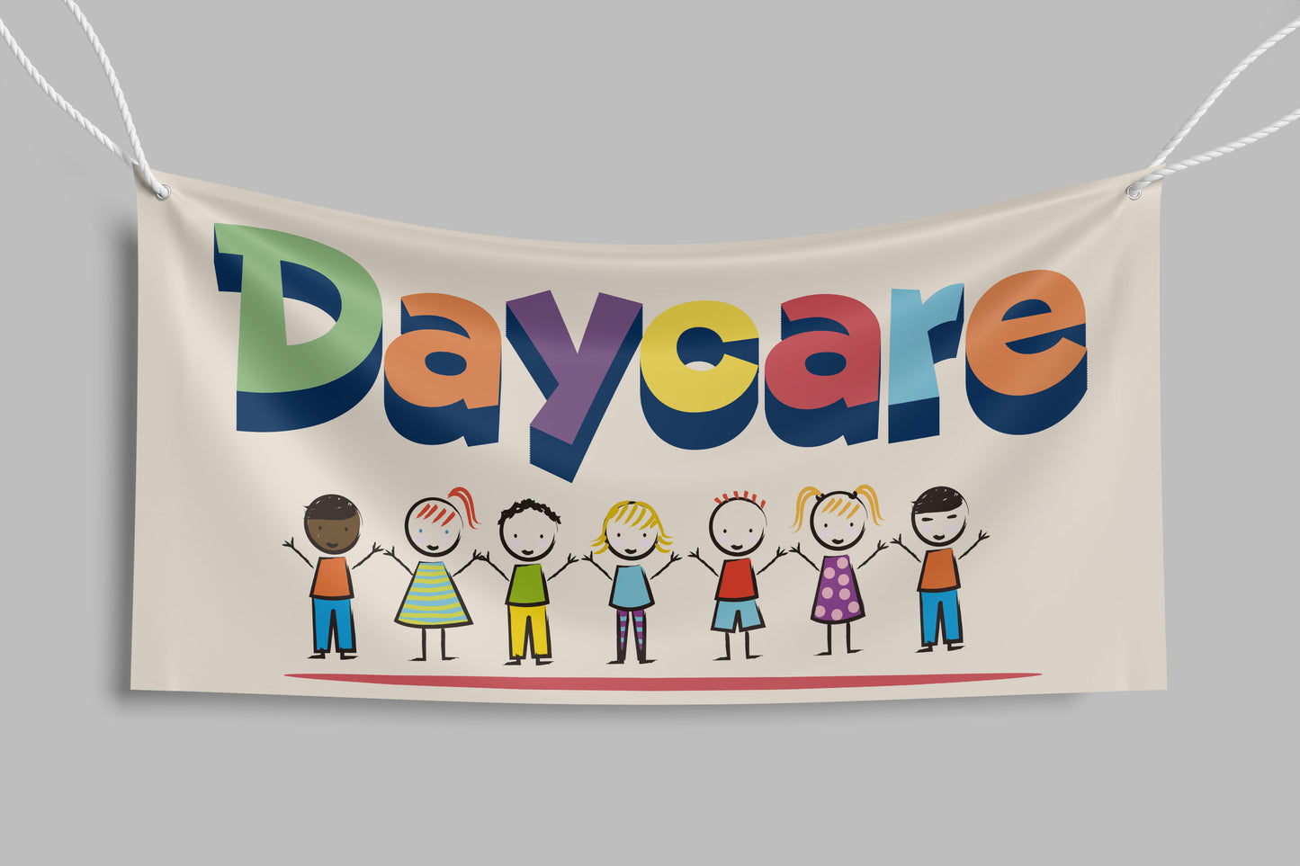 Sign School Daycare V1 125x60.5cm