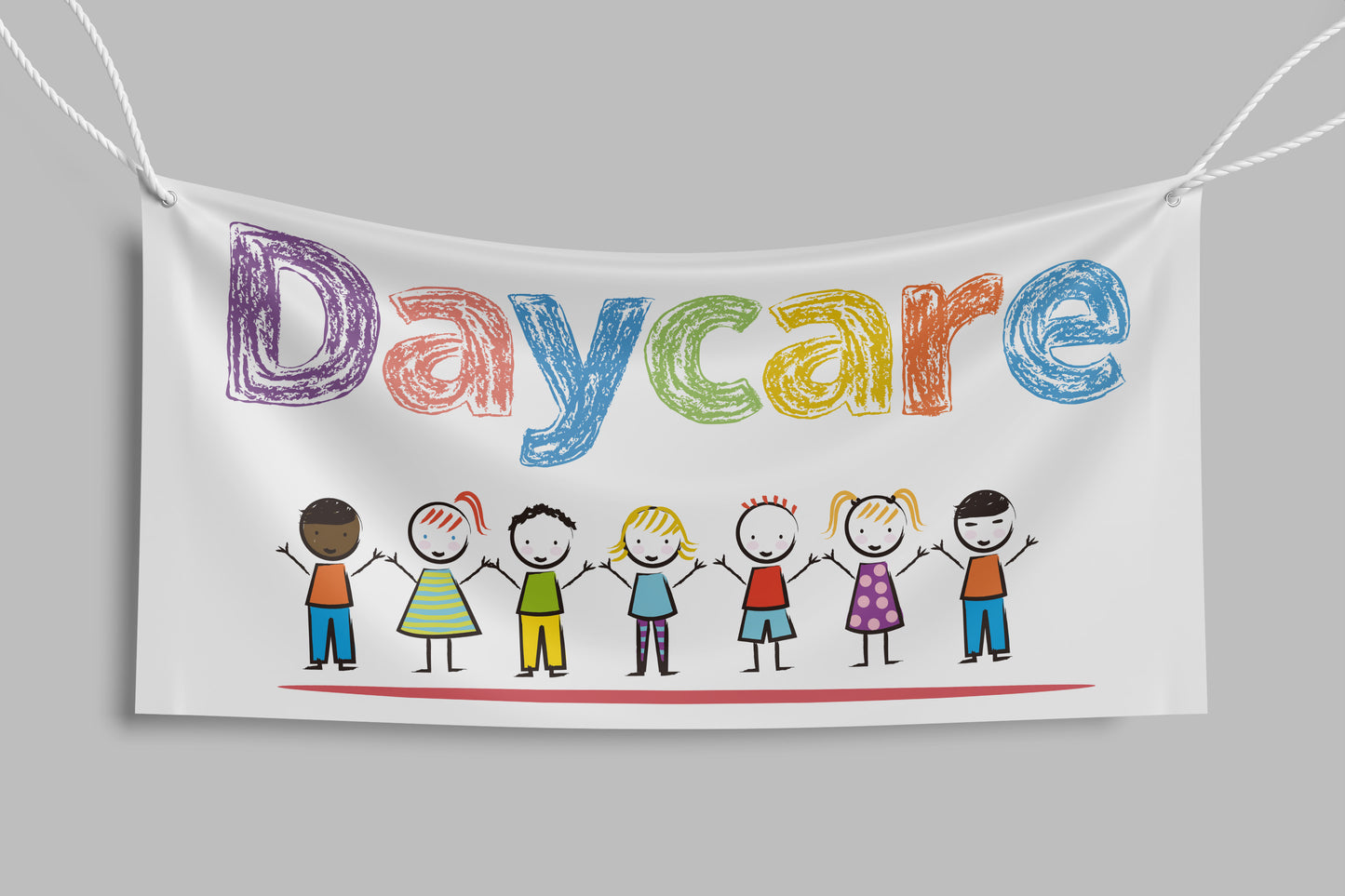 Sign School Daycare V2 120x60cm