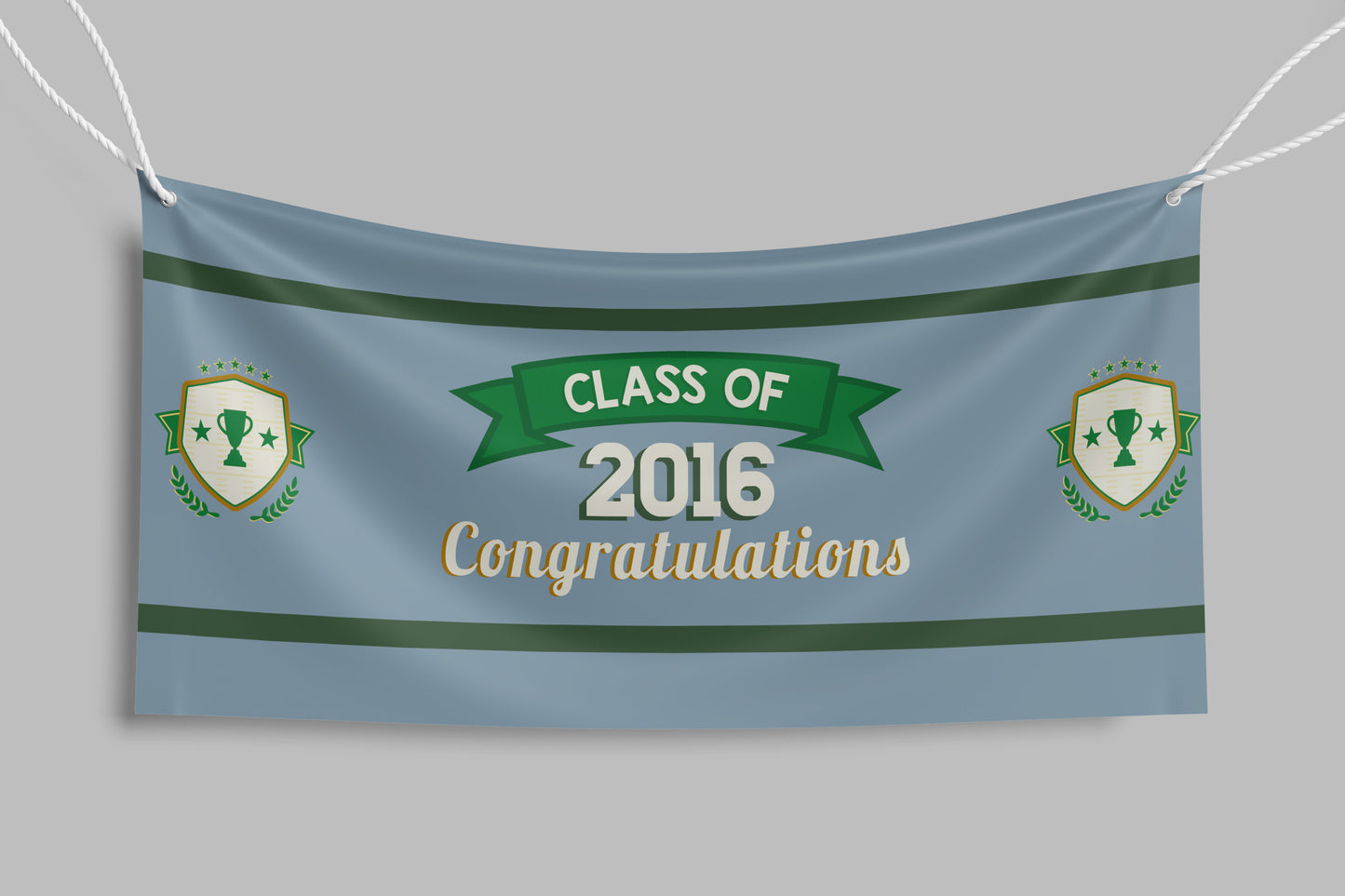 Sign School Congratulations Class 2016 Blue 27.9x10cm