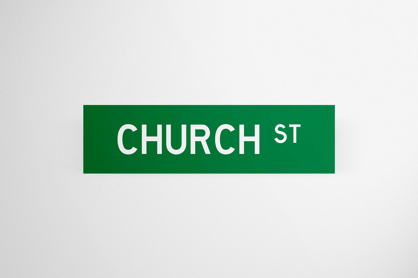 Sign Urban Church Street 82.5x22.5cm
