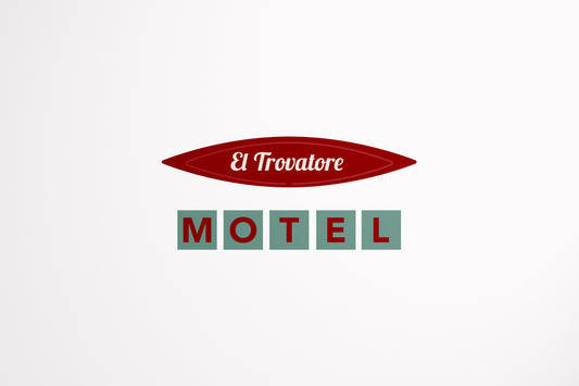 Print Hotel Signage Motel El Trovatore 282x192cm