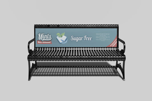 Sign Advertisement Mints 139x24cm