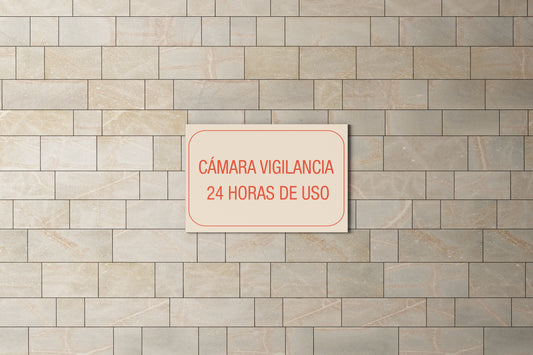 Sign Cámara Vigilancia 15.4x9.4cm