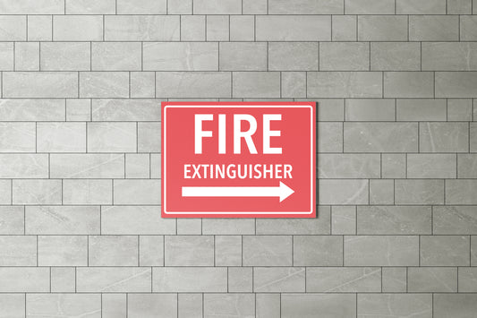 Sign Fire Extinguisher 27.9x21.5cm