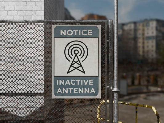 Urban Sign Inactive Antenna Blue 27.9x43cm