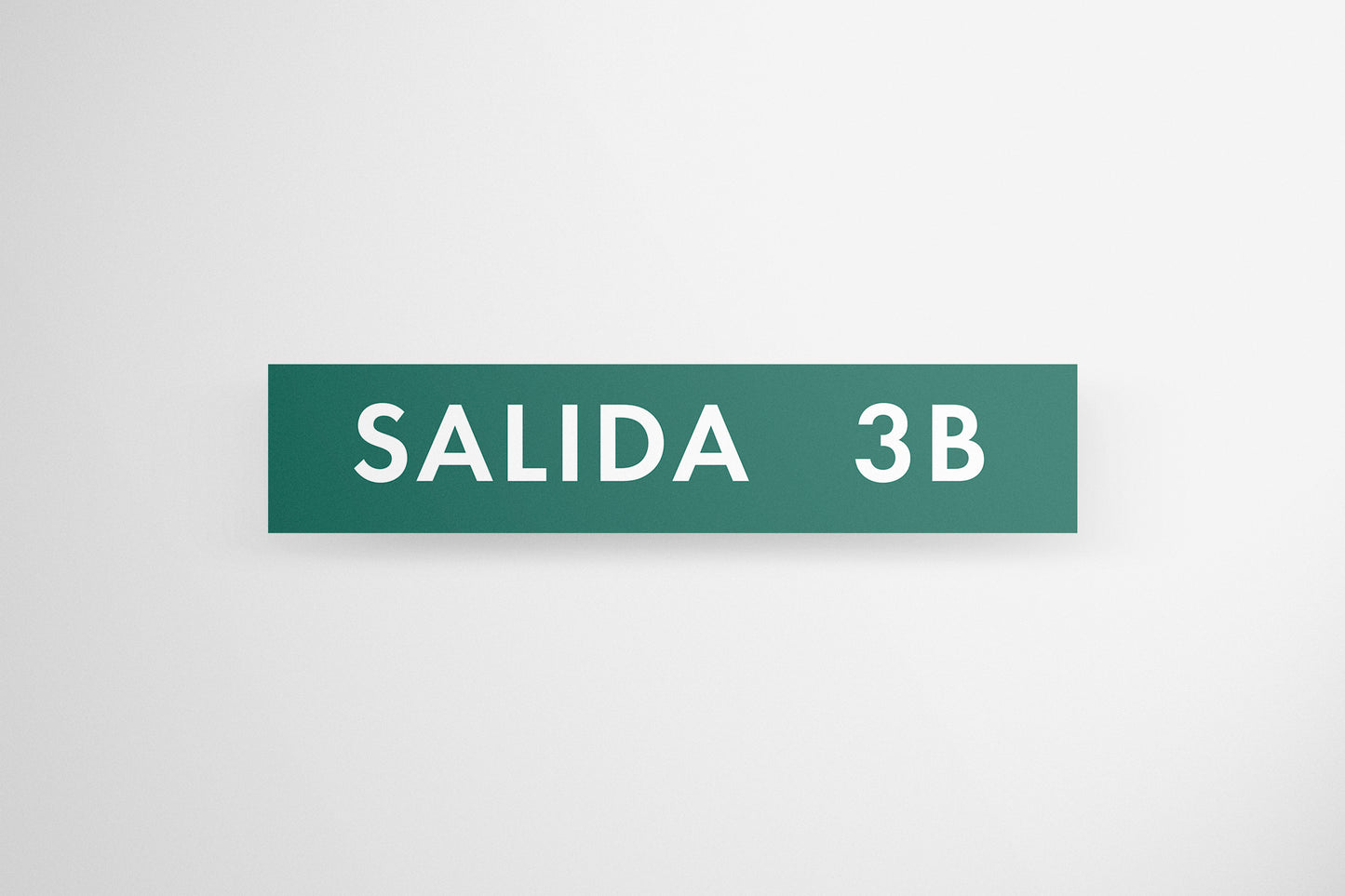 Sign Urban Moving Salida 3B Green 38x7.9cm