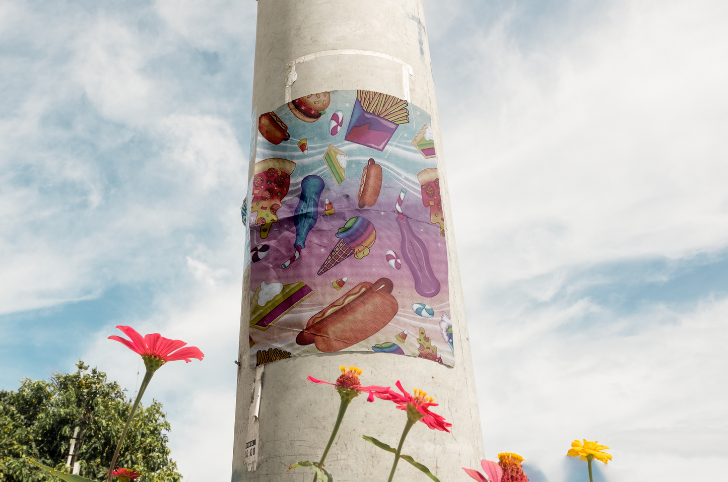 Print Urban Retro Junk Food 60x90cm