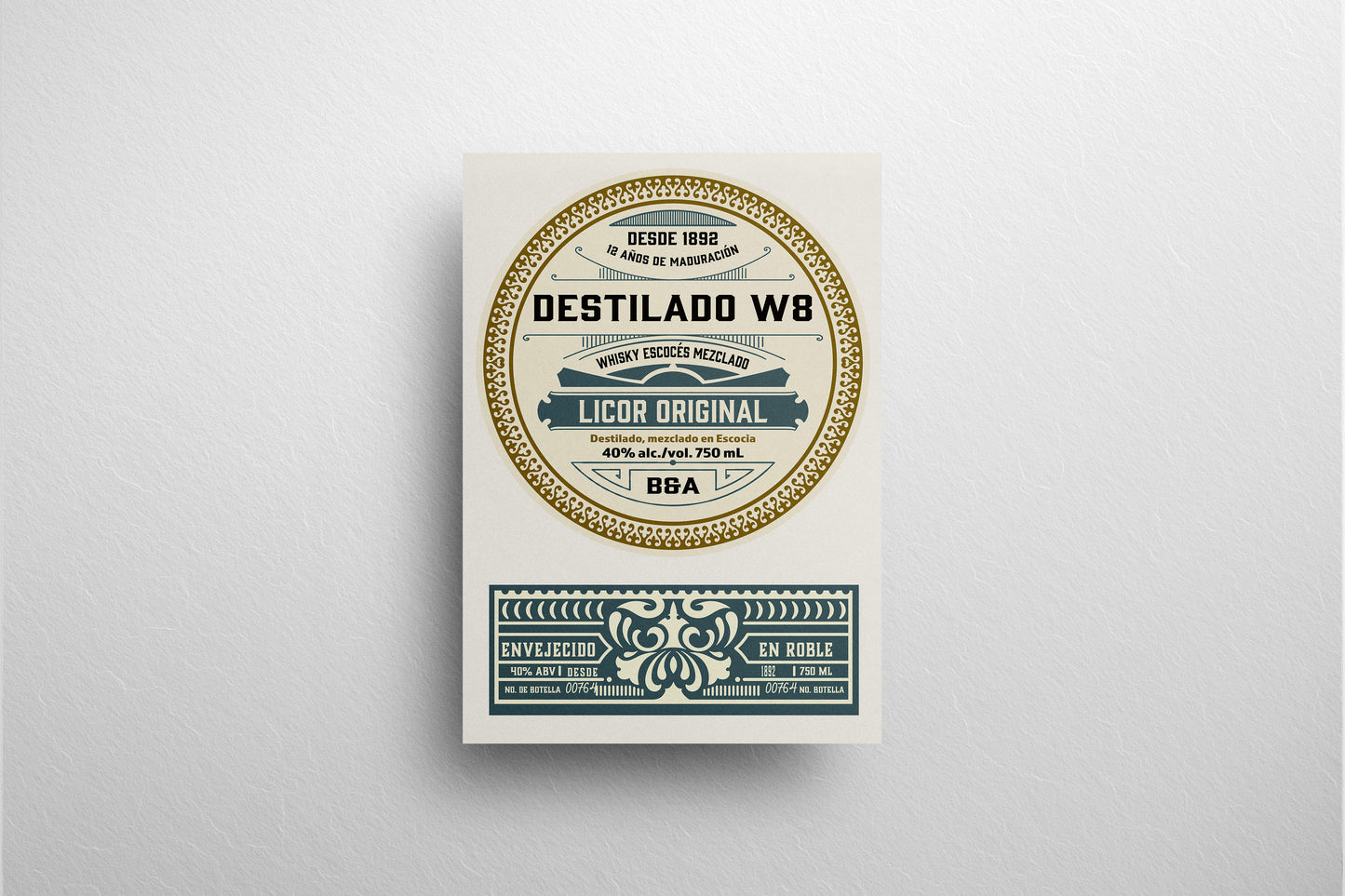 Packaging Beverage Whisky Destilado W8 24.5x35cm