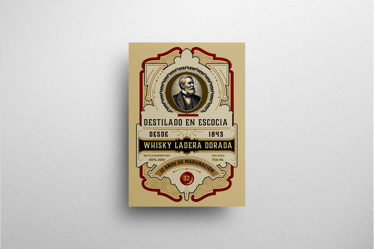 Packaging Beverage Whisky Ladera Dorada 24x35cm