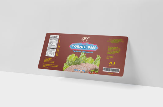 Packaging Food Corned Beef 25x10.4cm