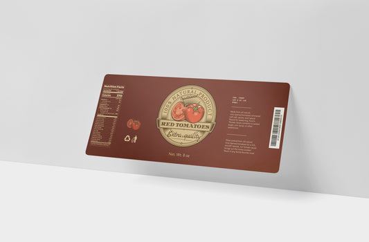 Packaging Food Red Tomatoes Can 27.9x10.6cm
