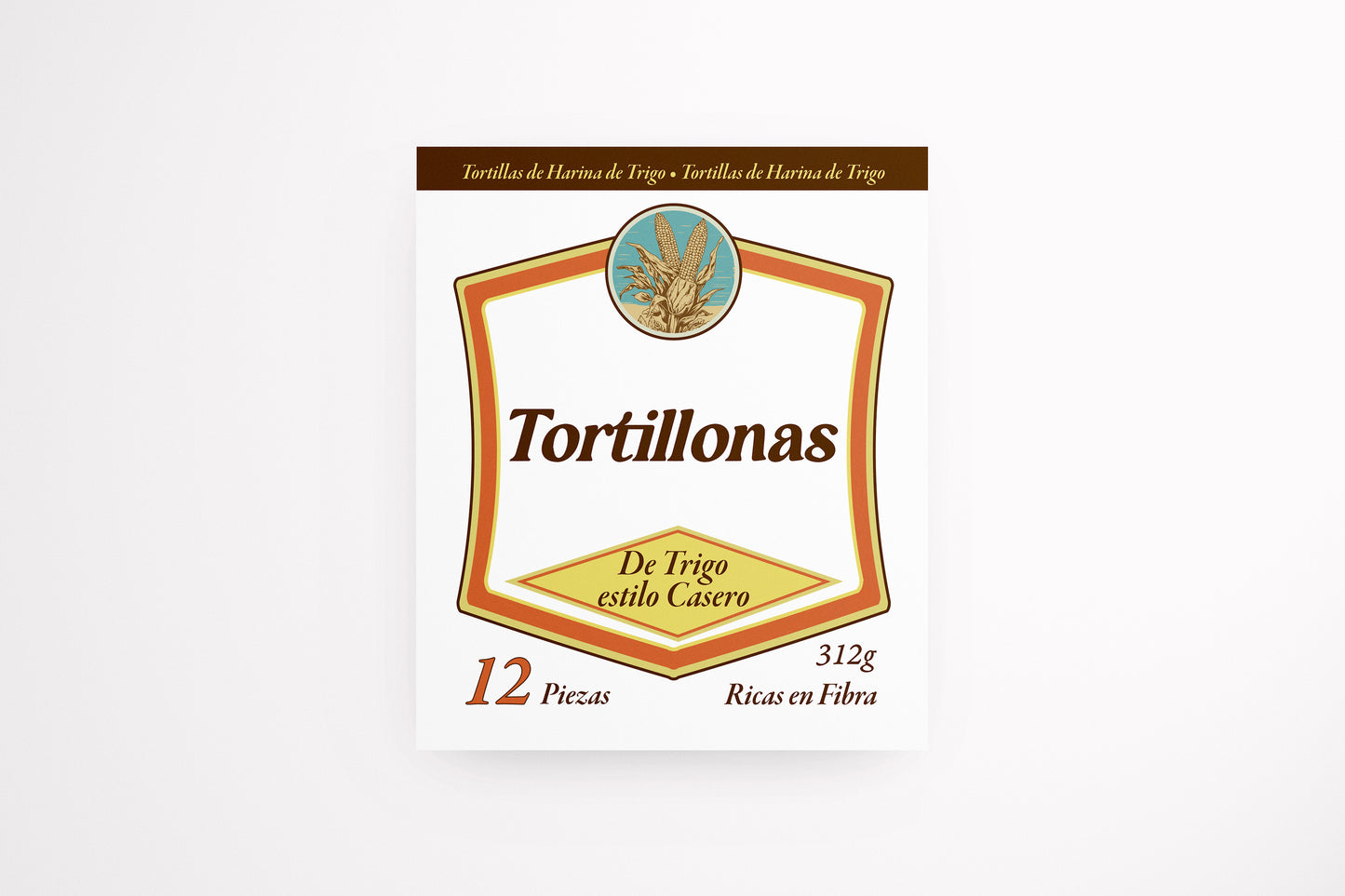 Packaging Food Tortillas Harina 19.6x23.1cm