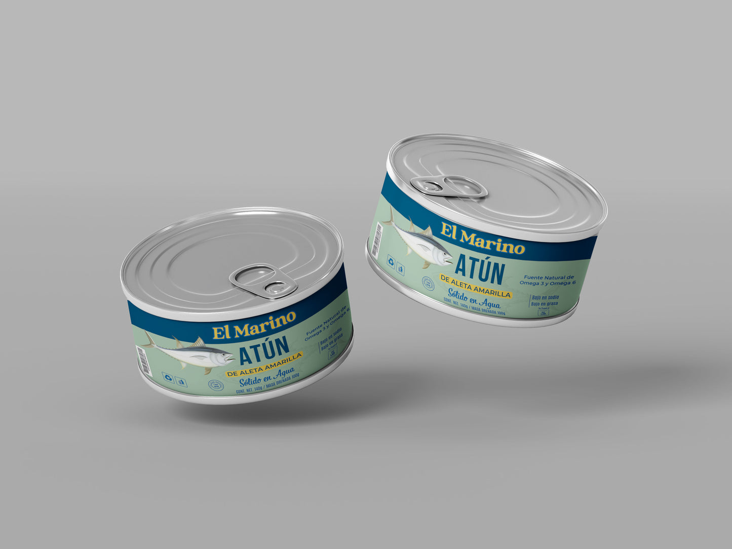 Packaging Pet Food Tuna Green Blue Cat Can 8.5x3.4cm