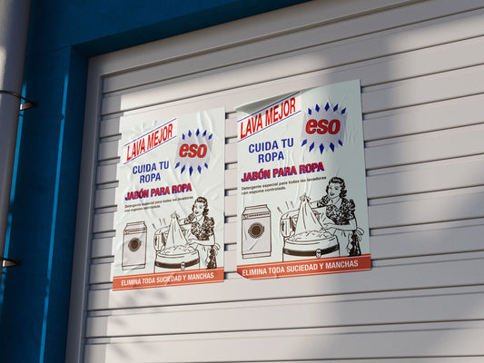 Print Abarrotes Grocery Store Laundry Soap Kitsch Advertisement 50x70cm