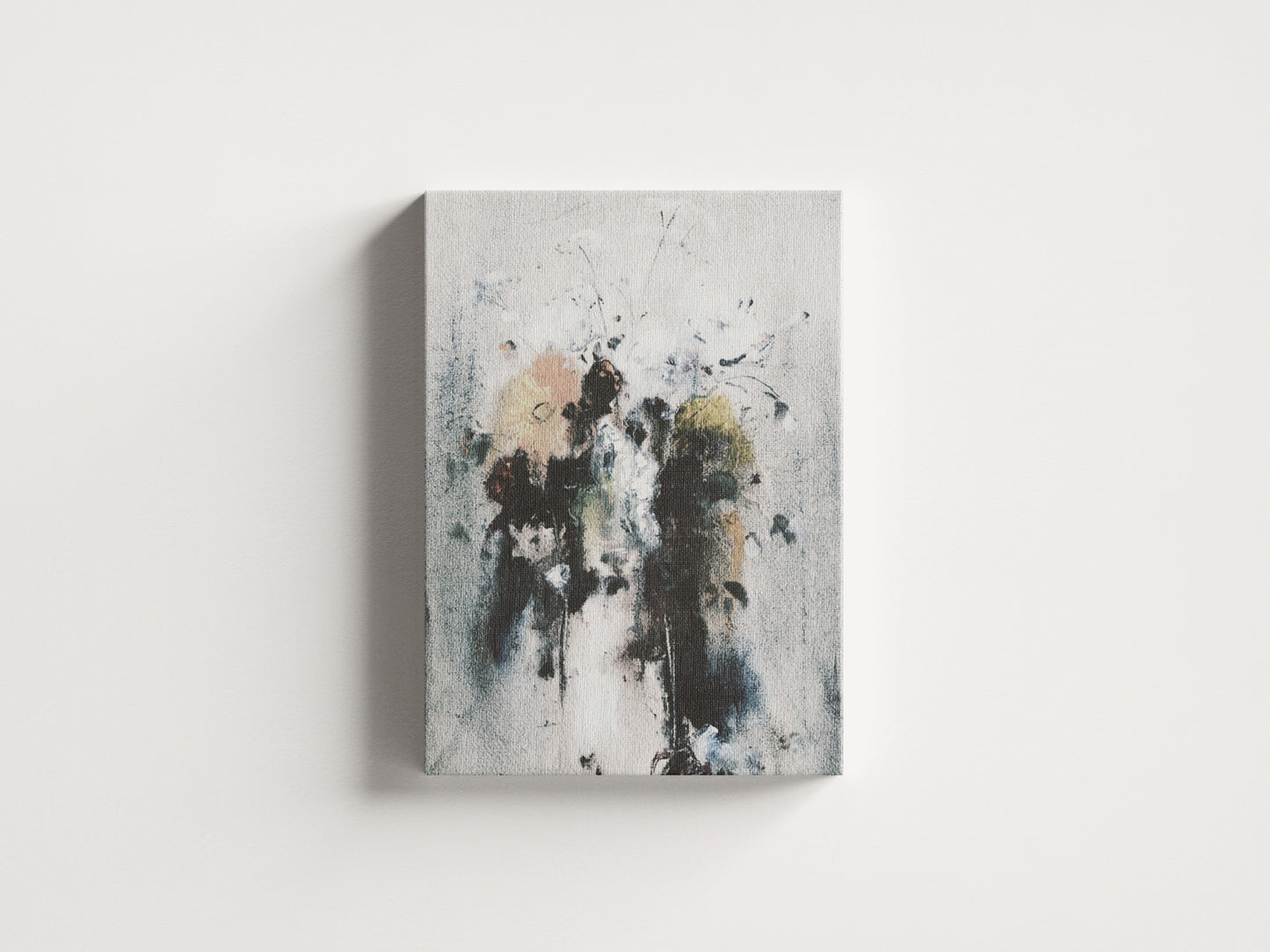 Print Abstract Flowers Dripping Paint 22x31cm