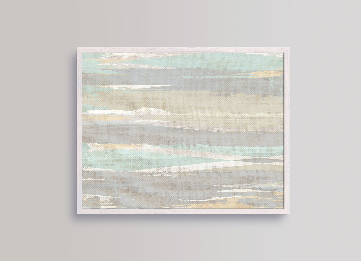 Print Abstract Grey Green Beige Paint 60x40cm