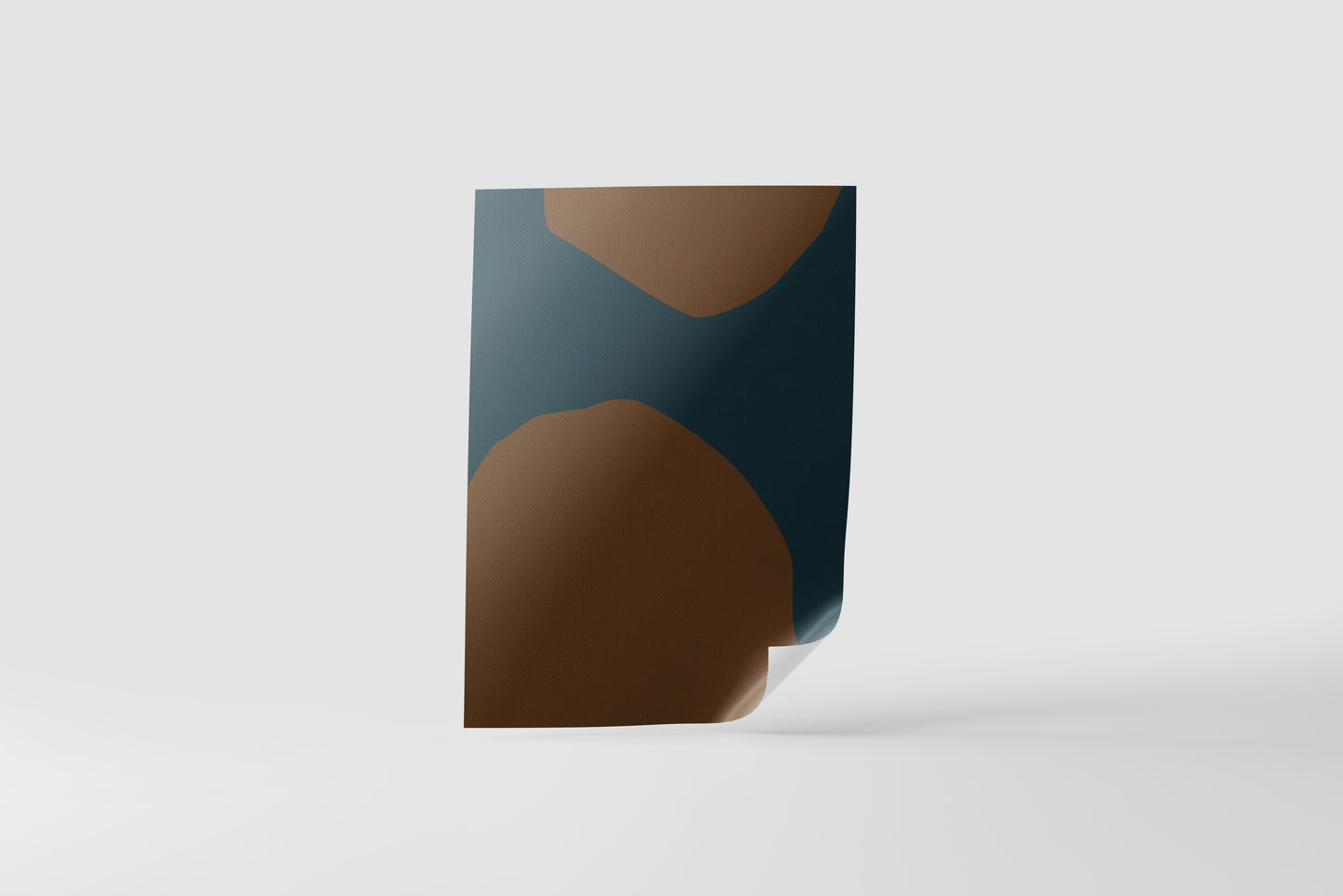Print Abstract Stains Brown Yellow Green Paint 60x90cm