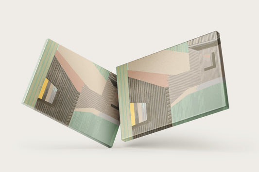 Print Abstract Wooden Room Paint 50x70cm
