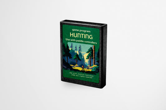 Print Atari Video Game Sticker Hunting 7x10.1