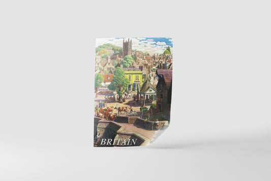 Print City Britain Vintage Paint 40x60cm