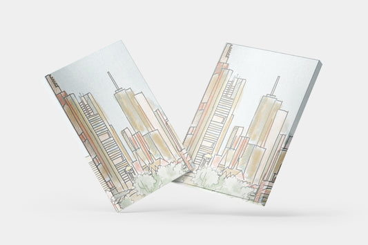 Print City Drawing Modern Paint 60x90cm