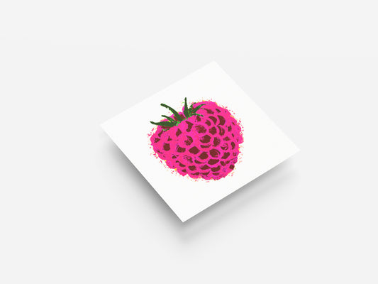Print Food Fruit Raspberry Illustration 36x36cm