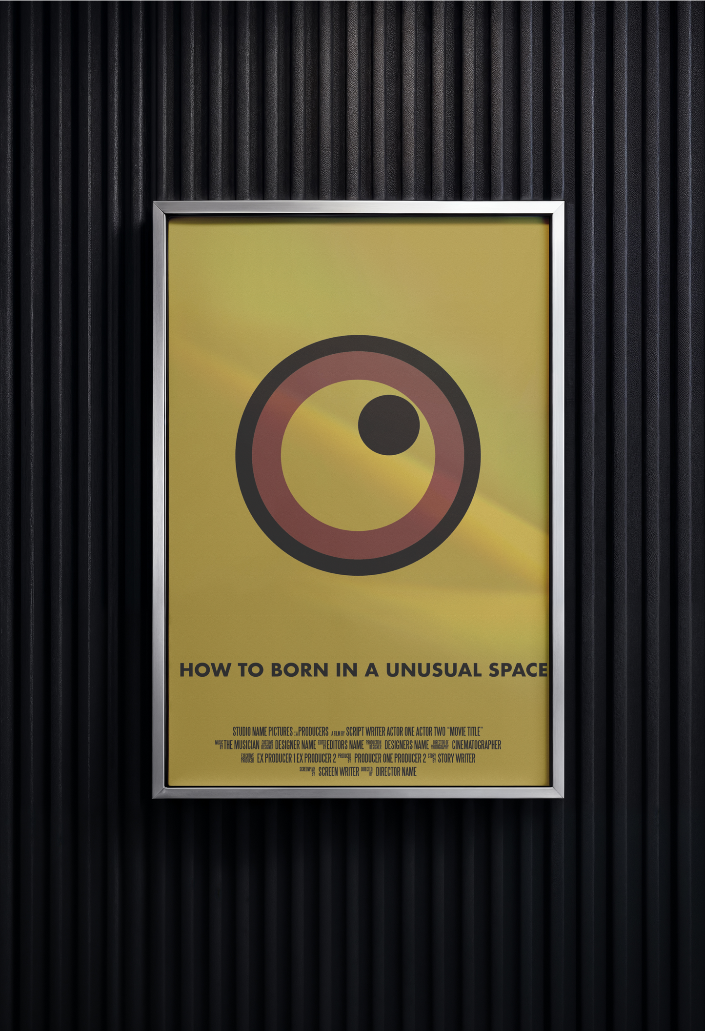 Print Cinematic Poster How To Born In A Unusual Space Retro Advertisement 60x90cm