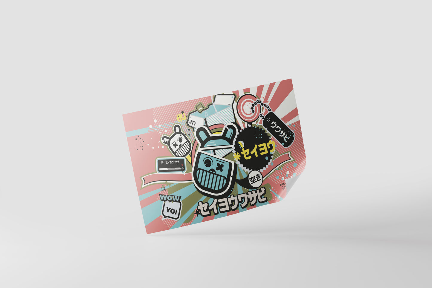 Print Japanese Street Art Advertisement 35.5x21.5cm