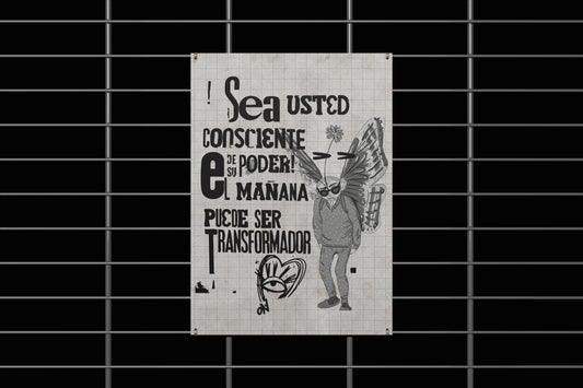 Print Urban Kitsch Advertisement Butterfly Man 15x22.5cm