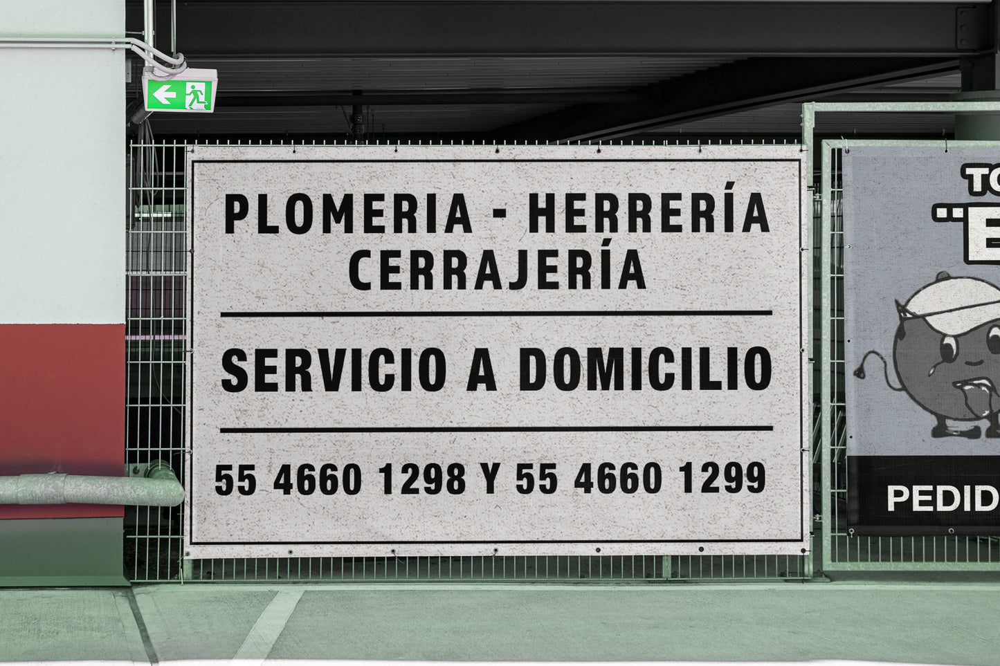 Print Urban Kitsch Advertisement Plomeria 62.5x35.8cm