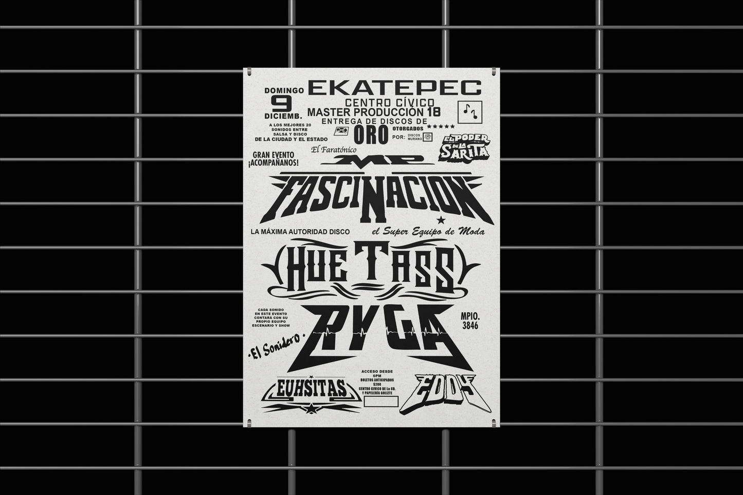 Print Urban Kitsch Advertisement Sonidero Ekatepec 15x22.5cm