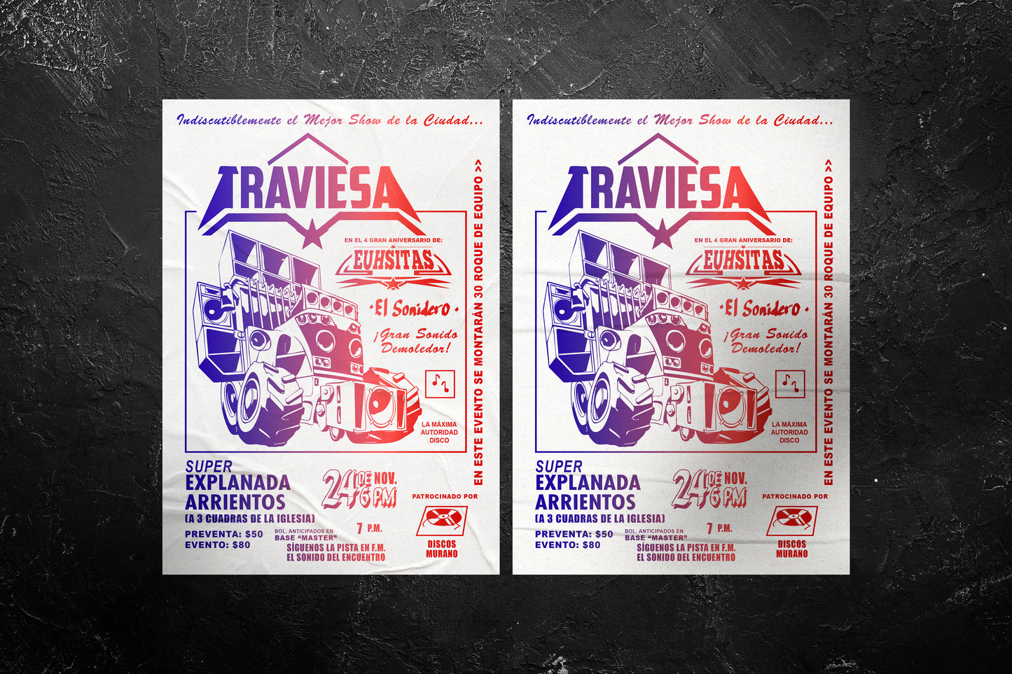 Print Urban Kitsch Advertisement Sonidero Traviesa 15x22.5cm