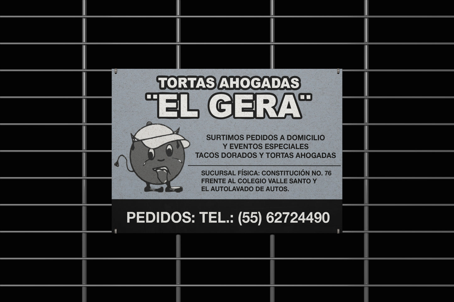 Print Urban Kitsch Advertisement Tortas Ahogadas 61.8x42.3cm