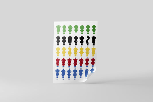 Print Music Guitar Banjos Illustration 28x43cm