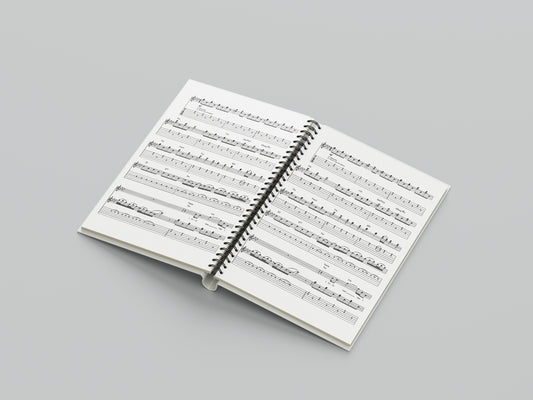 Print Music Musical Score V9 Illustration 21.5x28cm