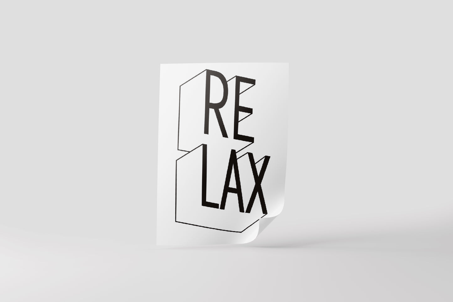 Print Relax Minimalist 21.5x35.5cm