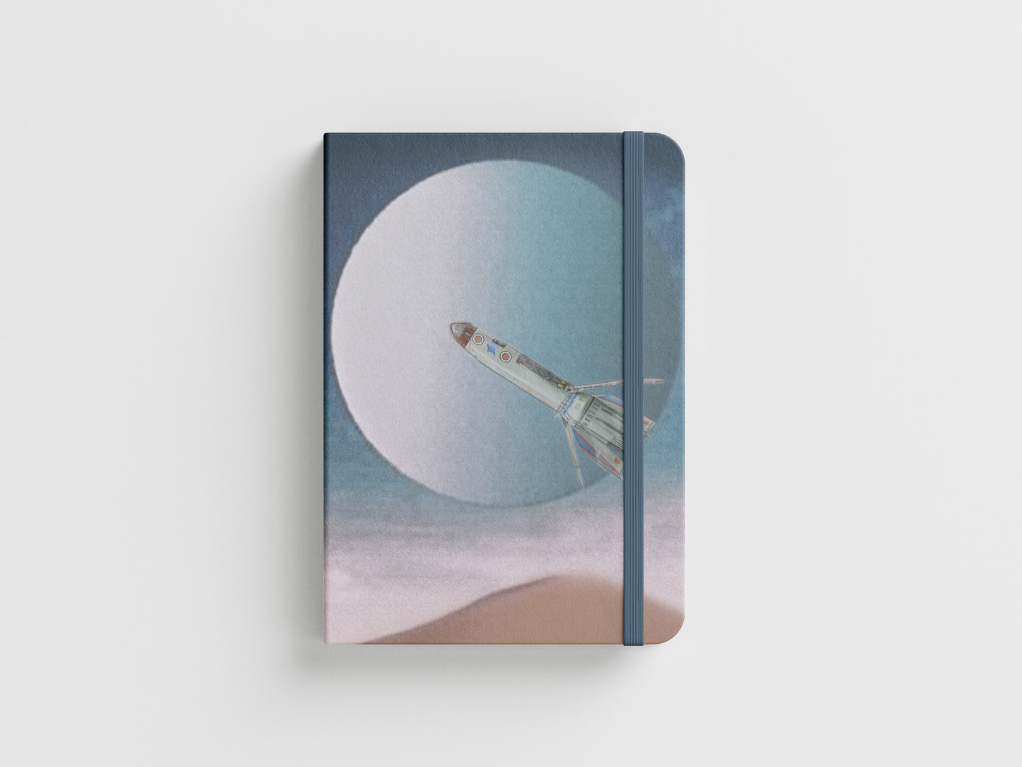 Print Space Foil Rocket Illustration 60x90cm